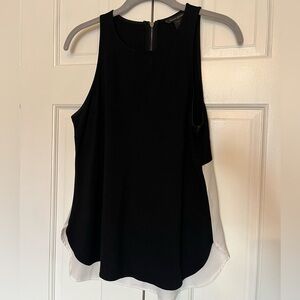 Banana Republic Black and White Sleeveless Blouse